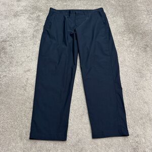 Lululemon Commission Chino Pants Mens 36 Navy Blue Straight Leg Classic Commuter